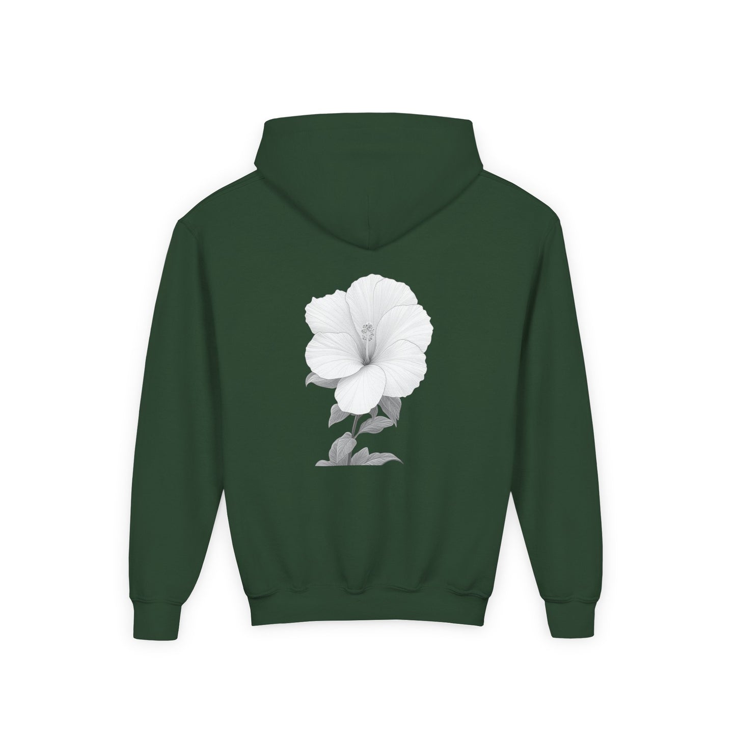 Bloom Youth Hoodie Sweatshirt White Text - Be Yourself and Bloom!