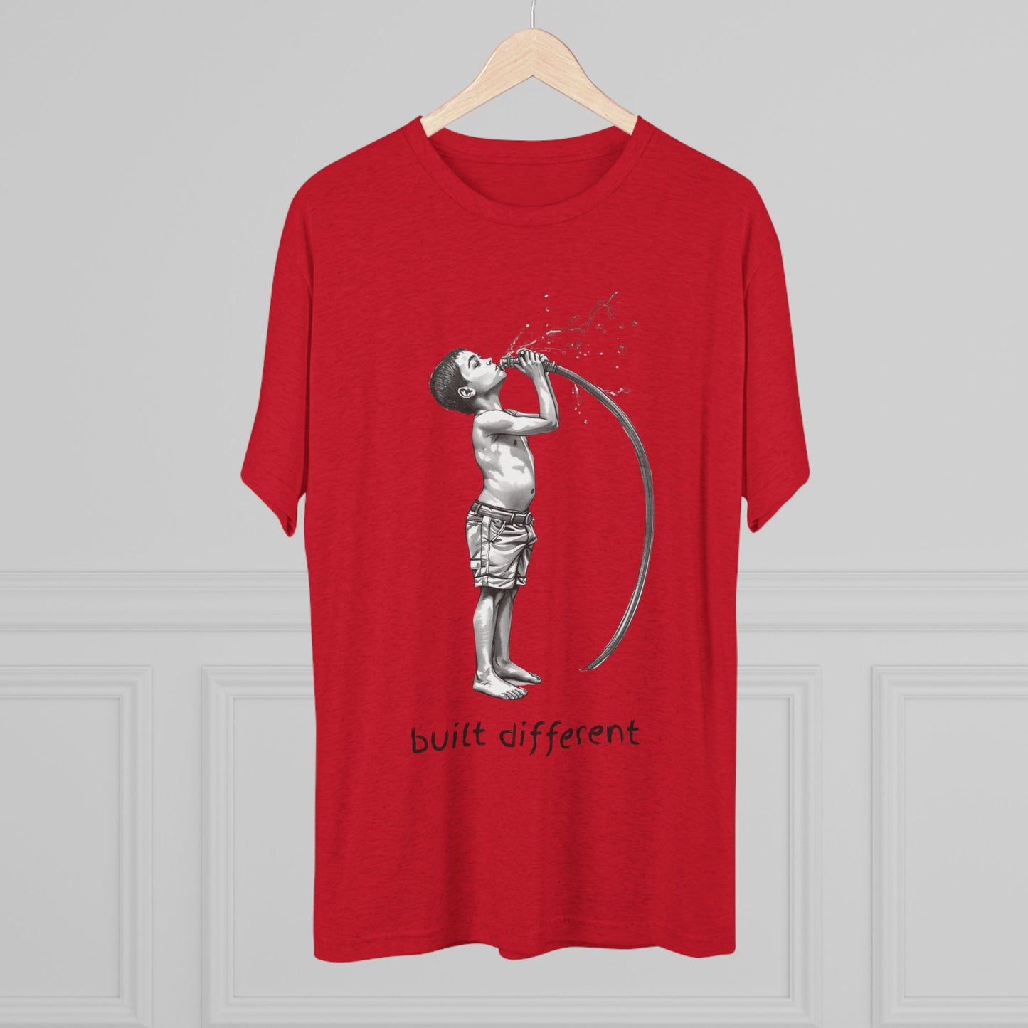 Children of the 80's and 90's: Built Different Unisex Tri-Blend Tee