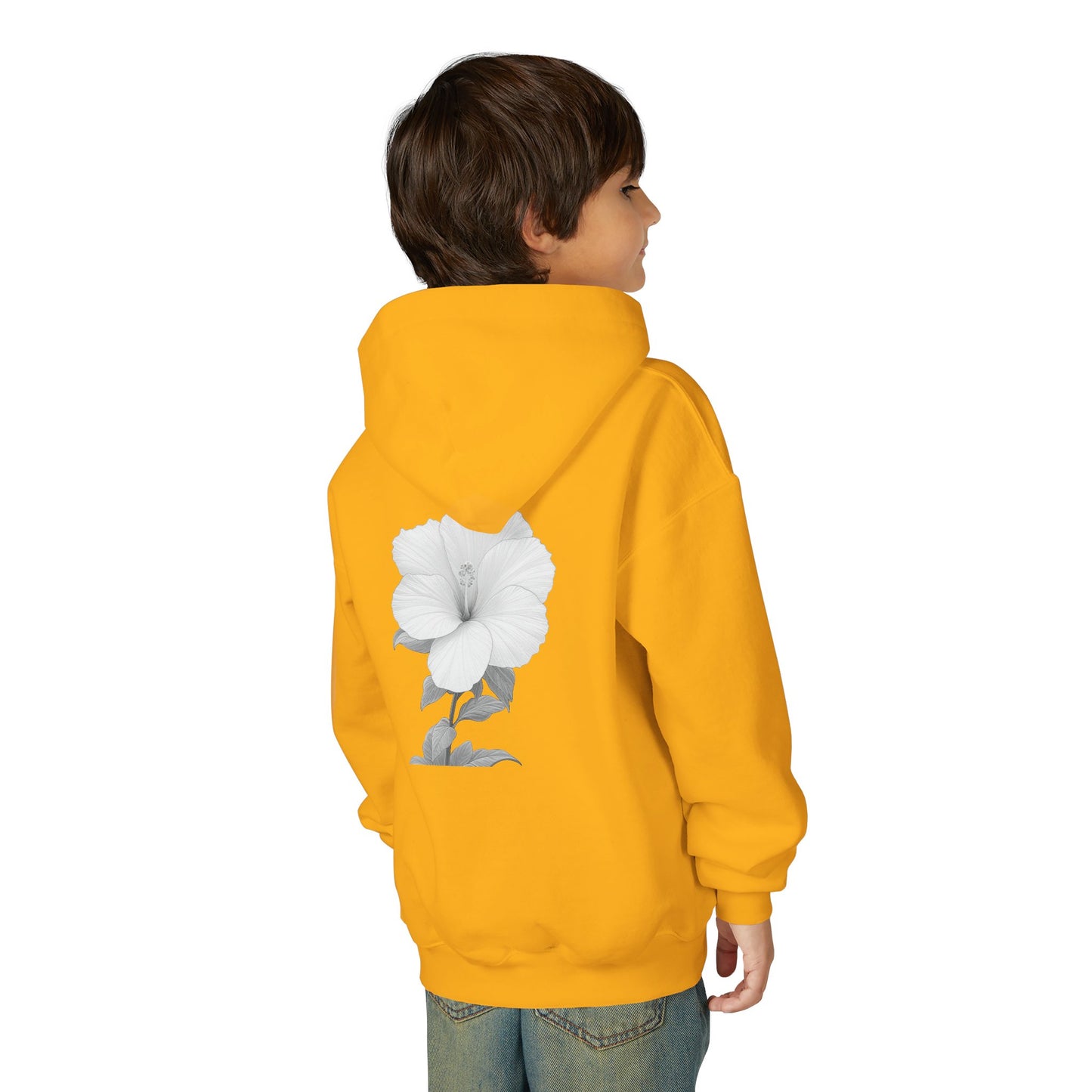 Bloom Youth Hoodie Sweatshirt Black Text - Be Yourself and Bloom!