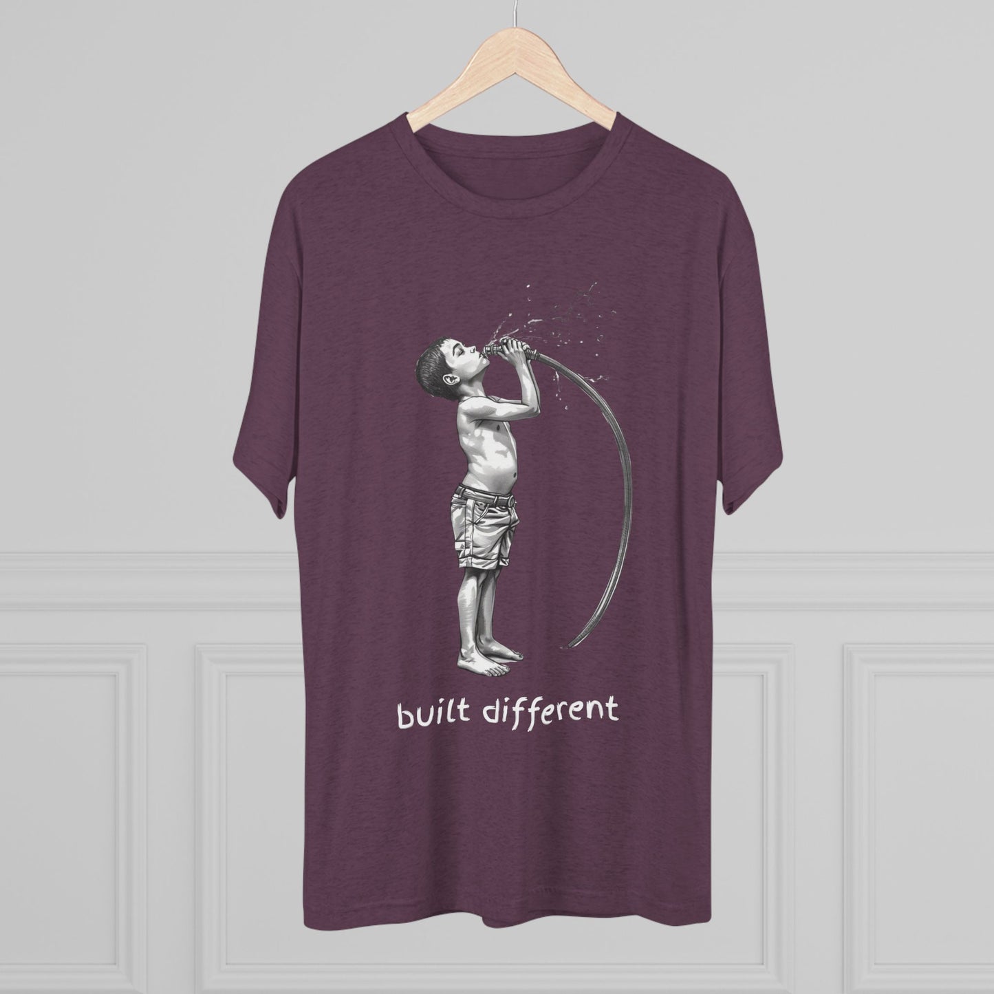 Children of the 80's and 90's: Built Different Unisex Tri-Blend Tee
