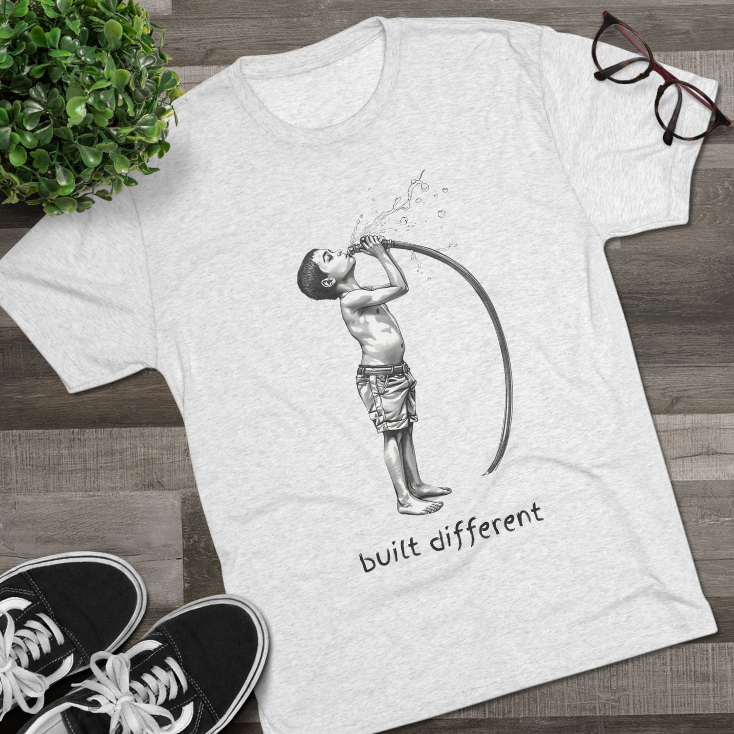 Children of the 80's and 90's: Built Different Unisex Tri-Blend Tee