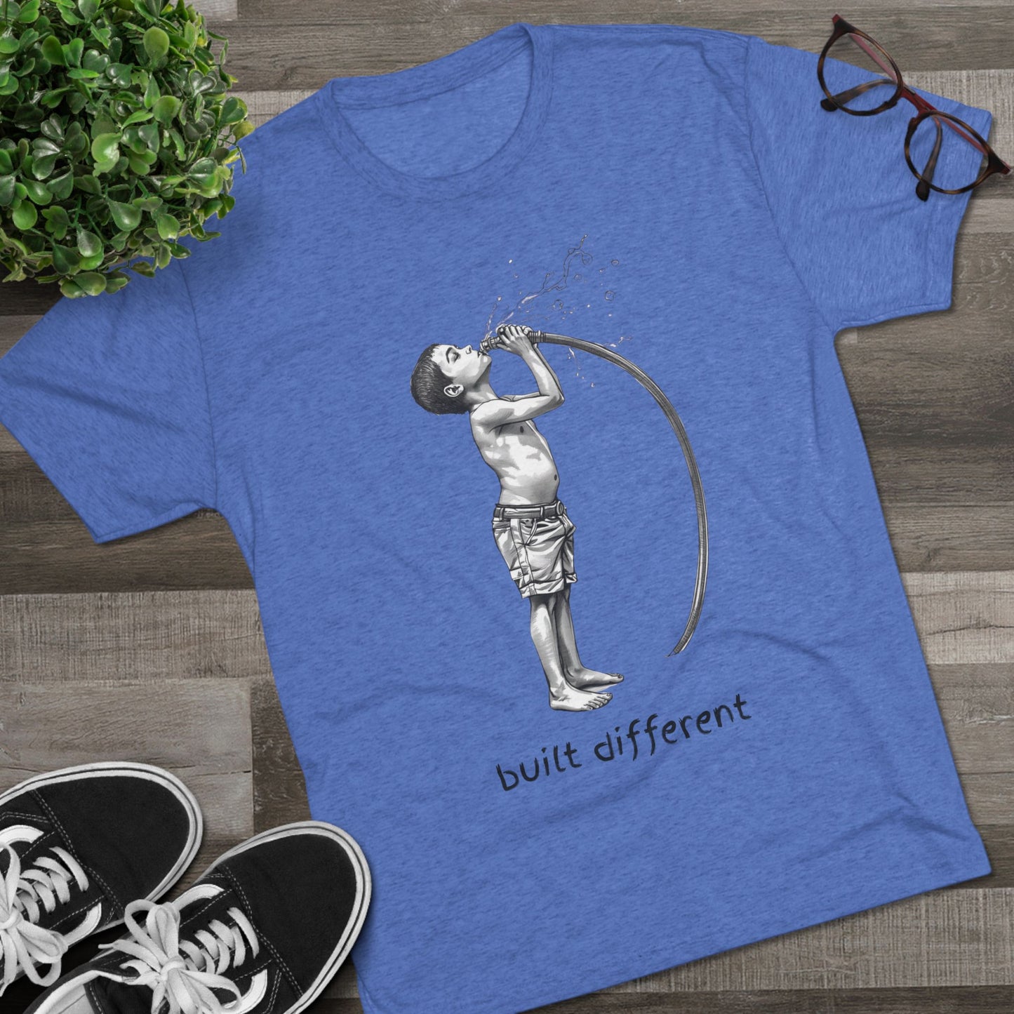 Children of the 80's and 90's: Built Different Unisex Tri-Blend Tee
