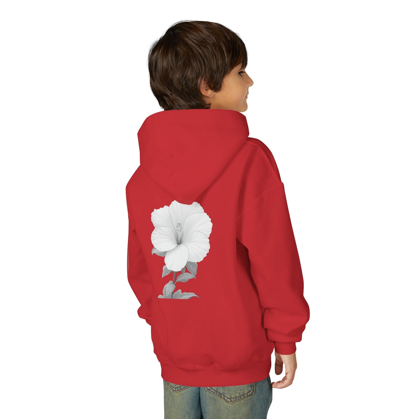 Bloom Youth Hoodie Sweatshirt White Text - Be Yourself and Bloom!