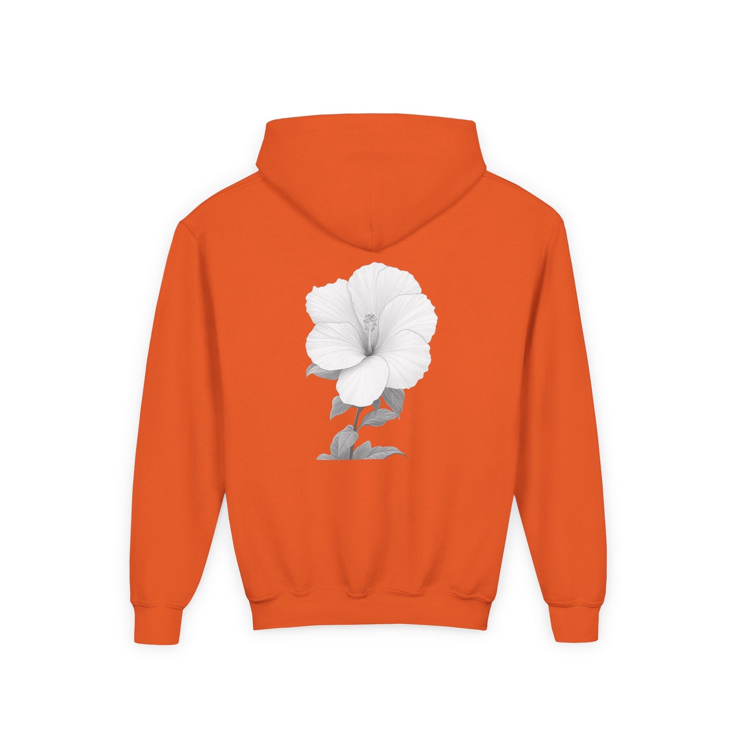 Bloom Youth Hoodie Sweatshirt Black Text - Be Yourself and Bloom!