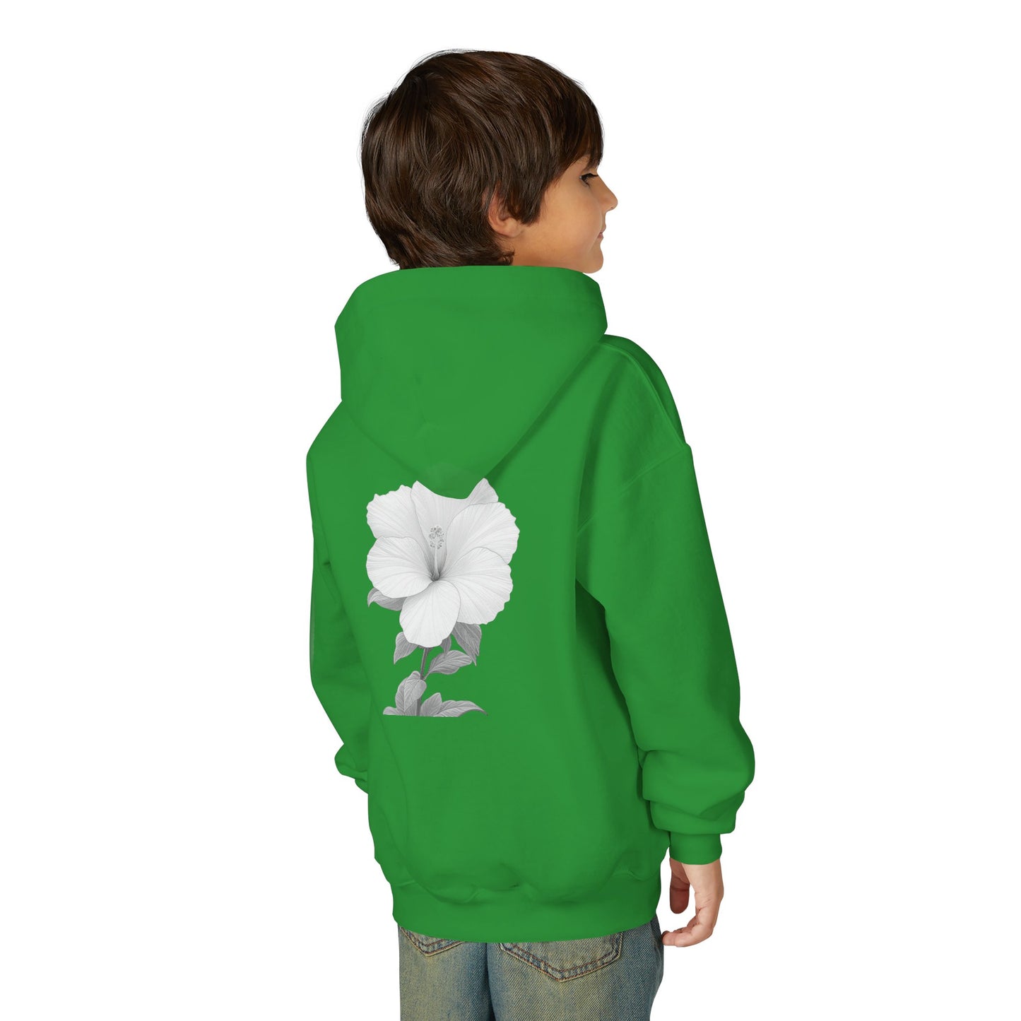 Bloom Youth Hoodie Sweatshirt Black Text - Be Yourself and Bloom!