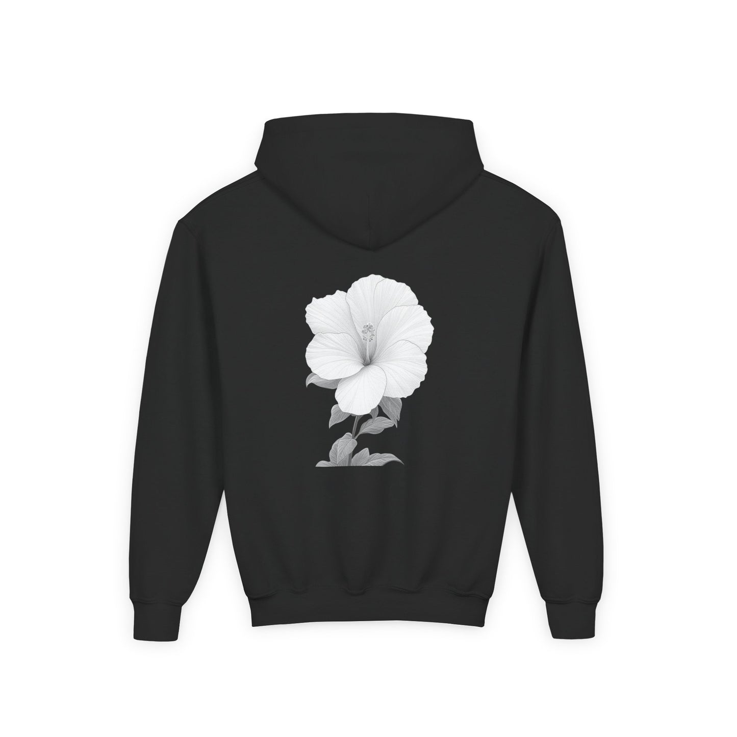 Bloom Youth Hoodie Sweatshirt White Text - Be Yourself and Bloom!