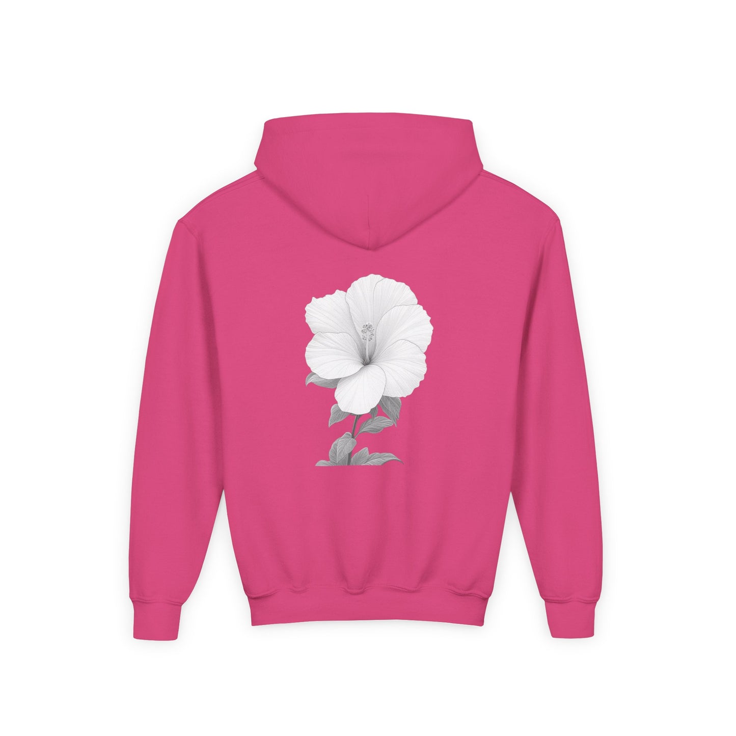 Bloom Youth Hoodie Sweatshirt White Text - Be Yourself and Bloom!
