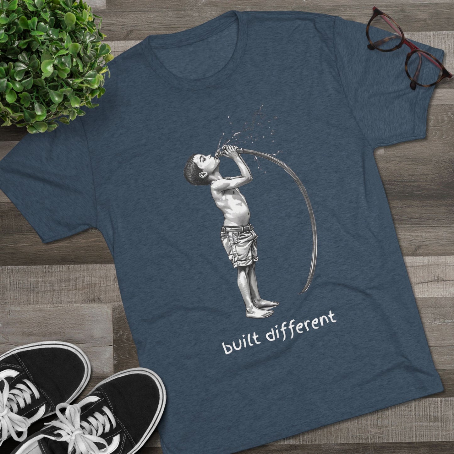 Children of the 80's and 90's: Built Different Unisex Tri-Blend Tee