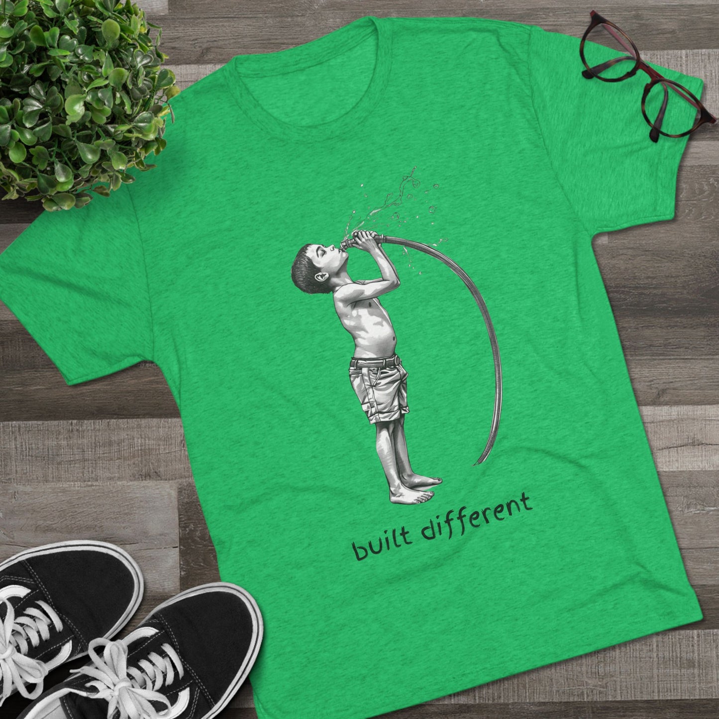 Children of the 80's and 90's: Built Different Unisex Tri-Blend Tee