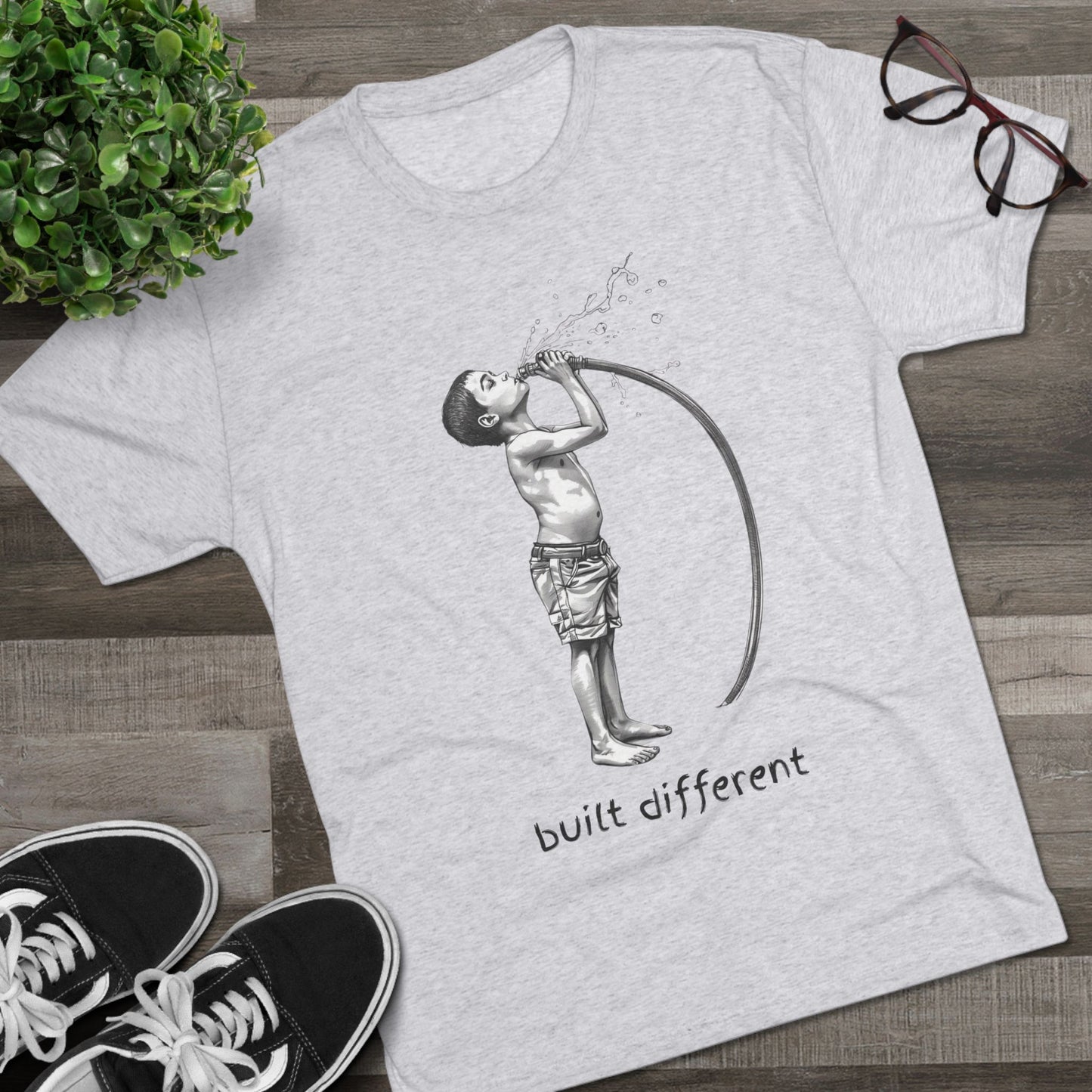 Children of the 80's and 90's: Built Different Unisex Tri-Blend Tee