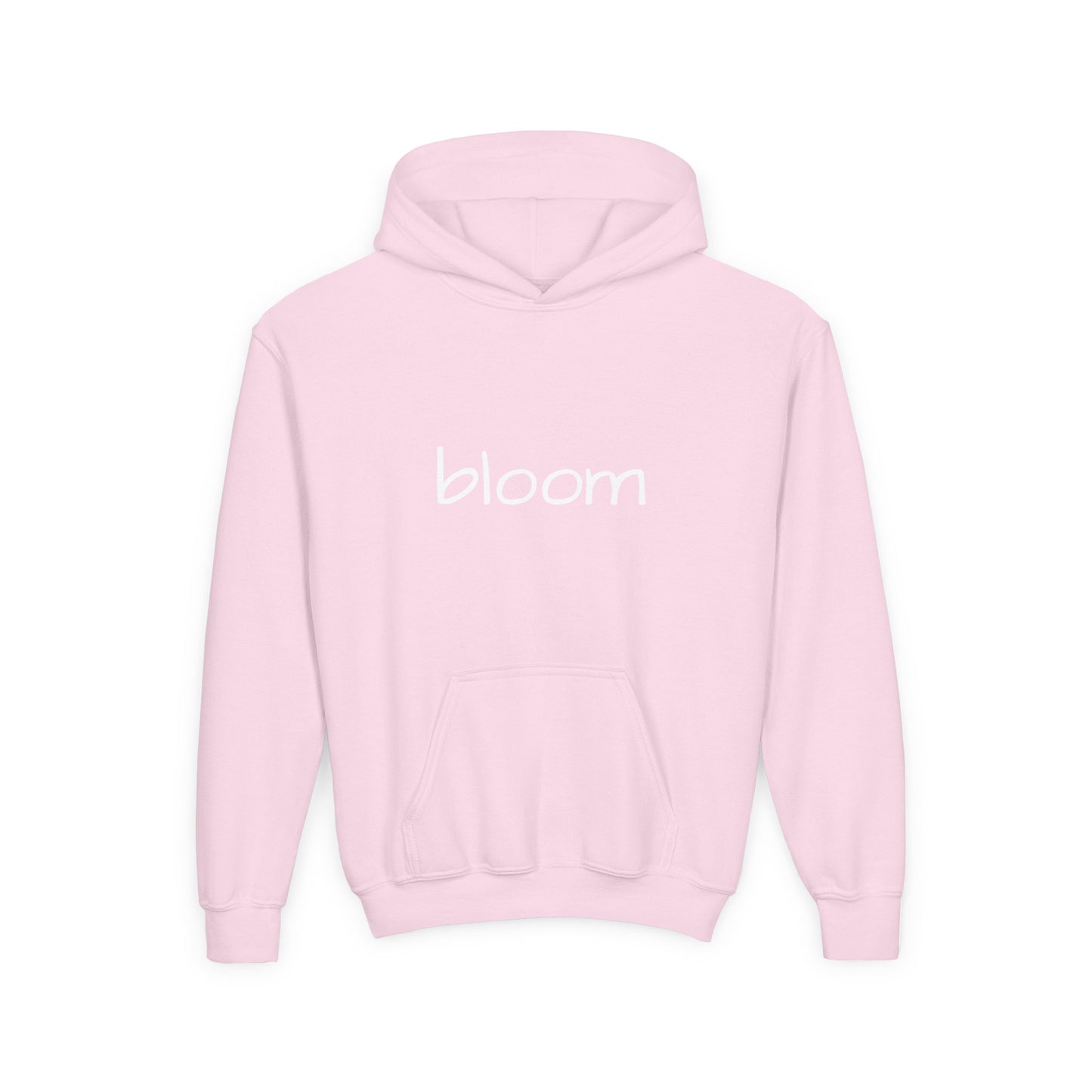Bloom Youth Hoodie Sweatshirt White Text - Be Yourself and Bloom!