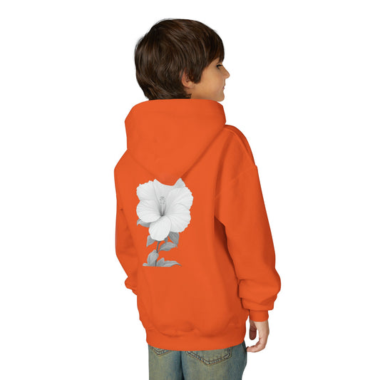 Bloom Youth Hoodie Sweatshirt Black Text - Be Yourself and Bloom!