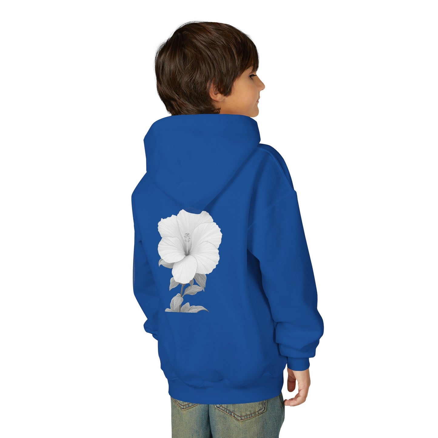 Bloom Youth Hoodie Sweatshirt White Text - Be Yourself and Bloom!