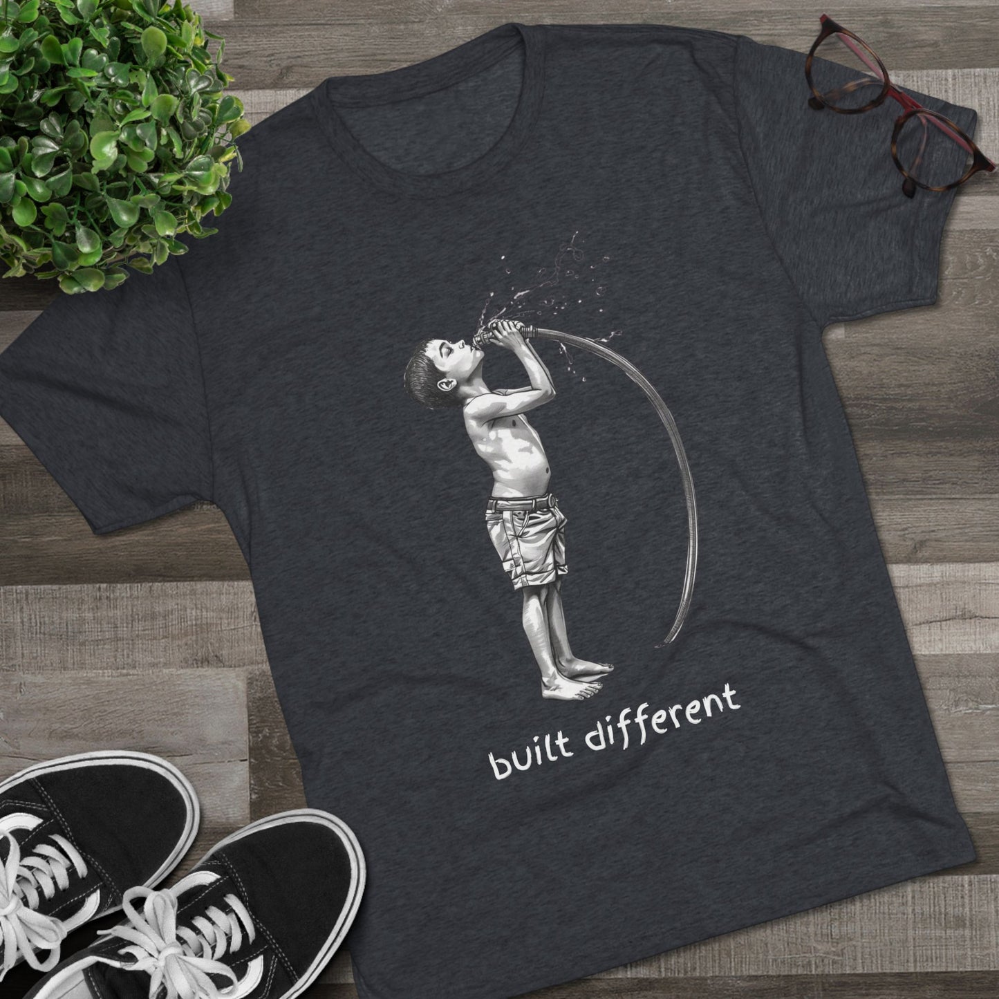 Children of the 80's and 90's: Built Different Unisex Tri-Blend Tee
