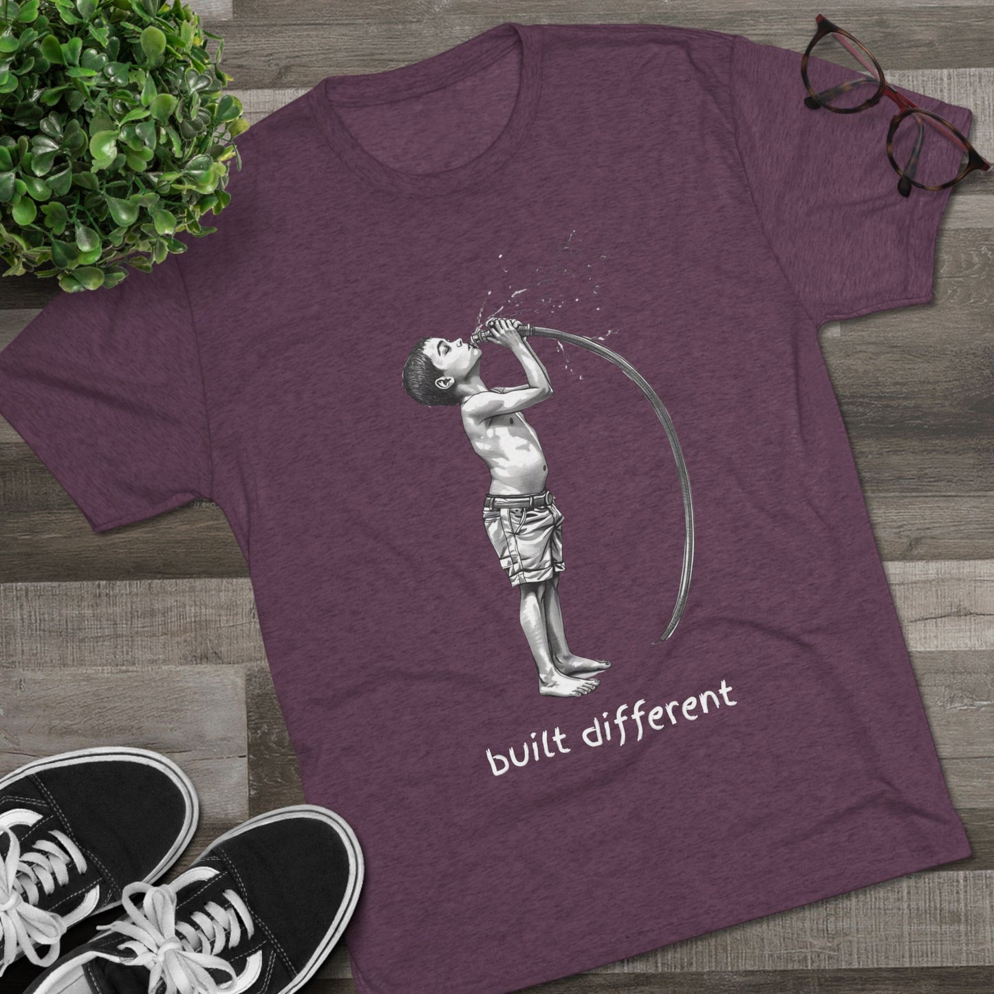 Children of the 80's and 90's: Built Different Unisex Tri-Blend Tee