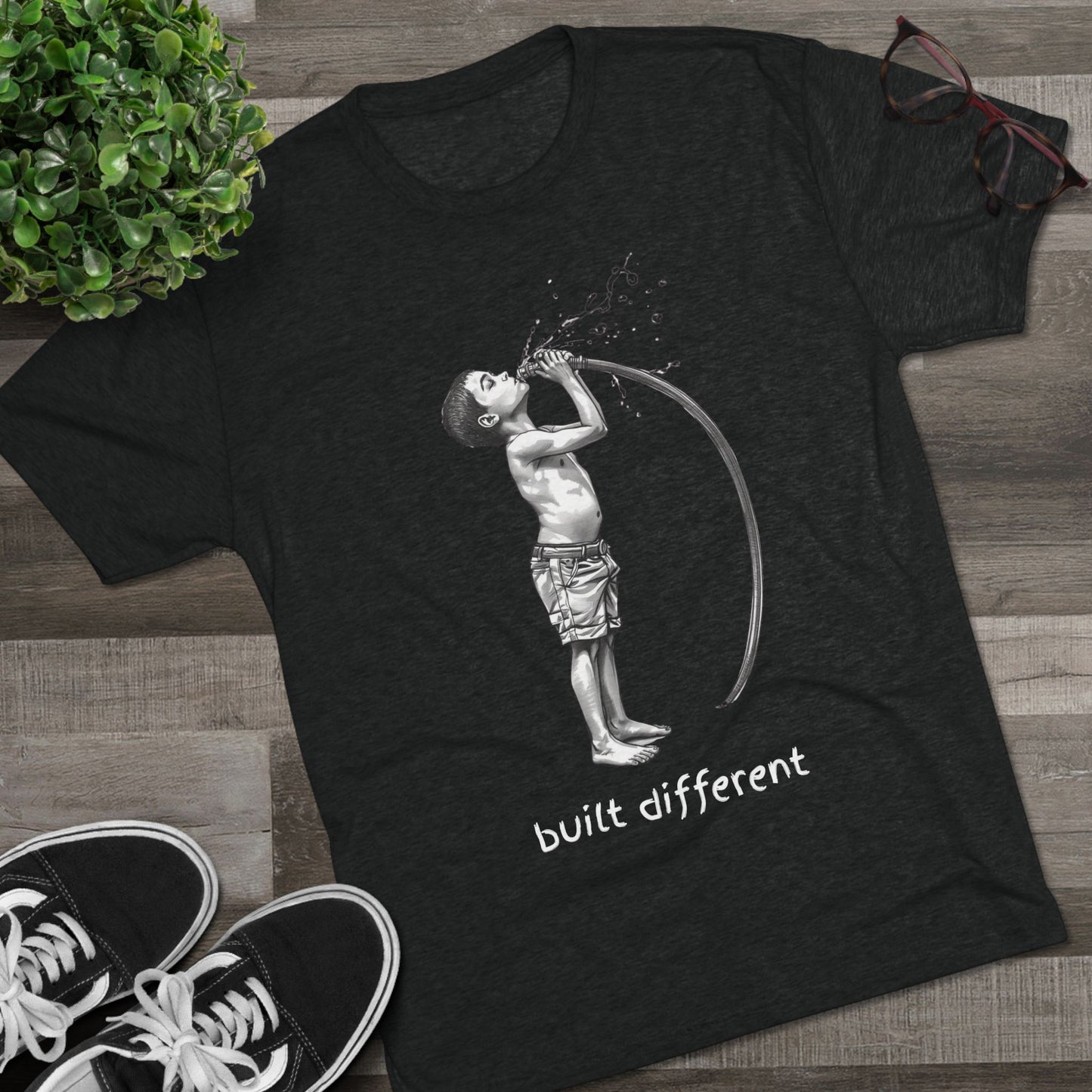 Children of the 80's and 90's: Built Different Unisex Tri-Blend Tee