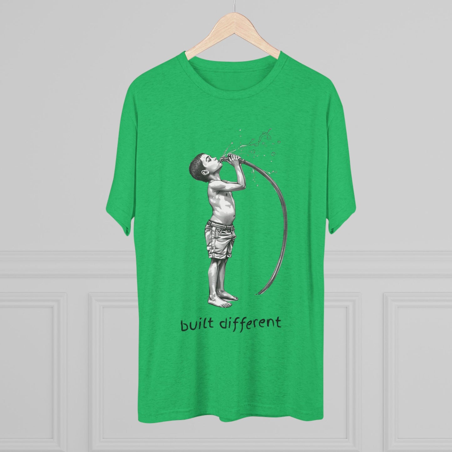 Children of the 80's and 90's: Built Different Unisex Tri-Blend Tee