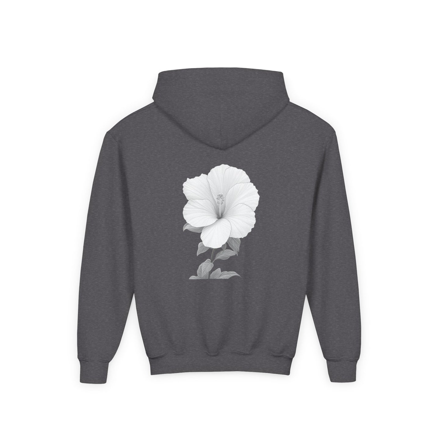 Bloom Youth Hoodie Sweatshirt White Text - Be Yourself and Bloom!