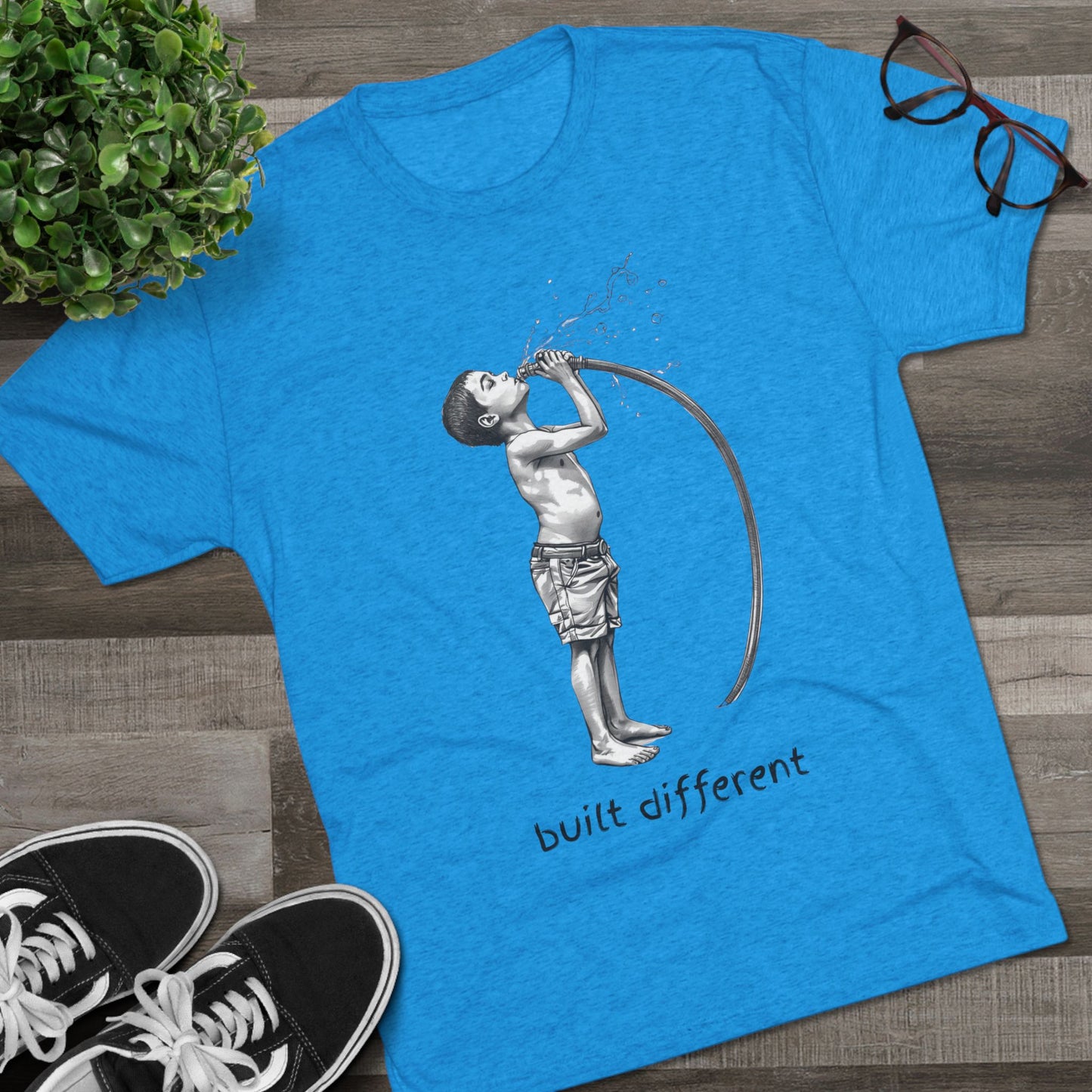 Children of the 80's and 90's: Built Different Unisex Tri-Blend Tee