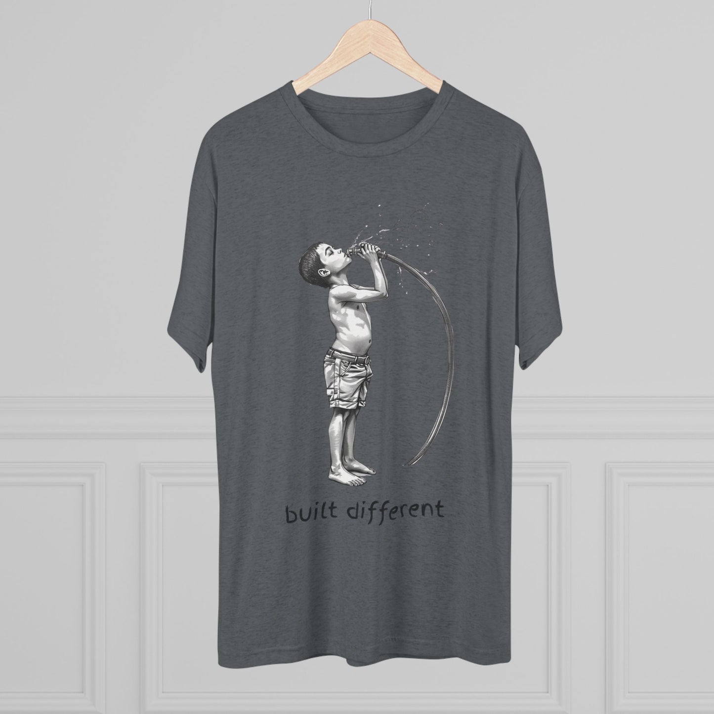 Children of the 80's and 90's: Built Different Unisex Tri-Blend Tee
