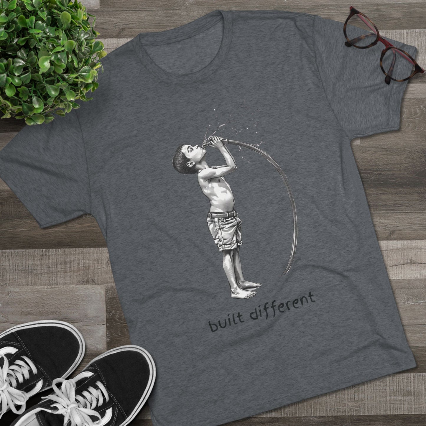 Children of the 80's and 90's: Built Different Unisex Tri-Blend Tee