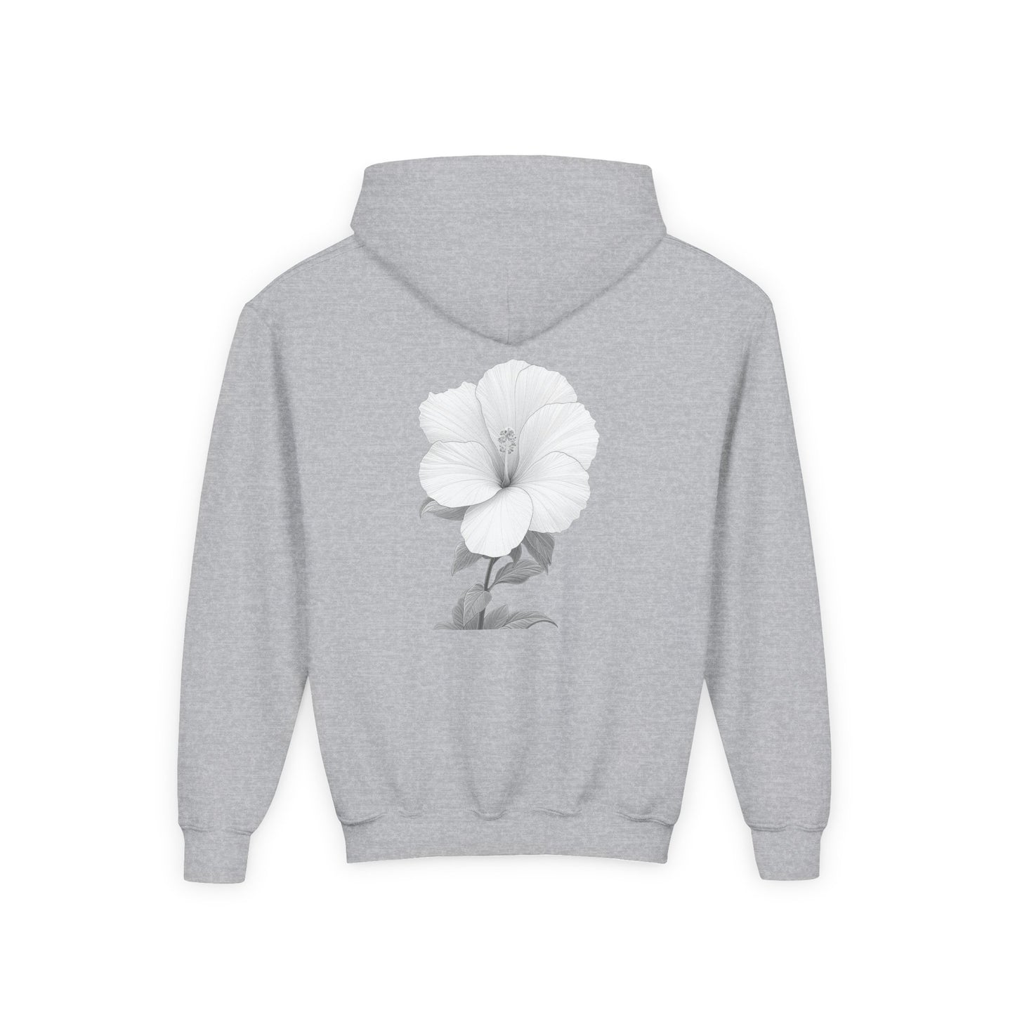 Bloom Youth Hoodie Sweatshirt Black Text - Be Yourself and Bloom!