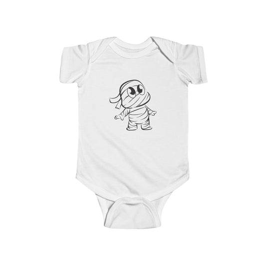Cute Cartoon Mummy Infant Bodysuit - Baby Shower Gift, Halloween Outfit, Cute Baby Clothes, Infant Costume, Funny Baby Onesie