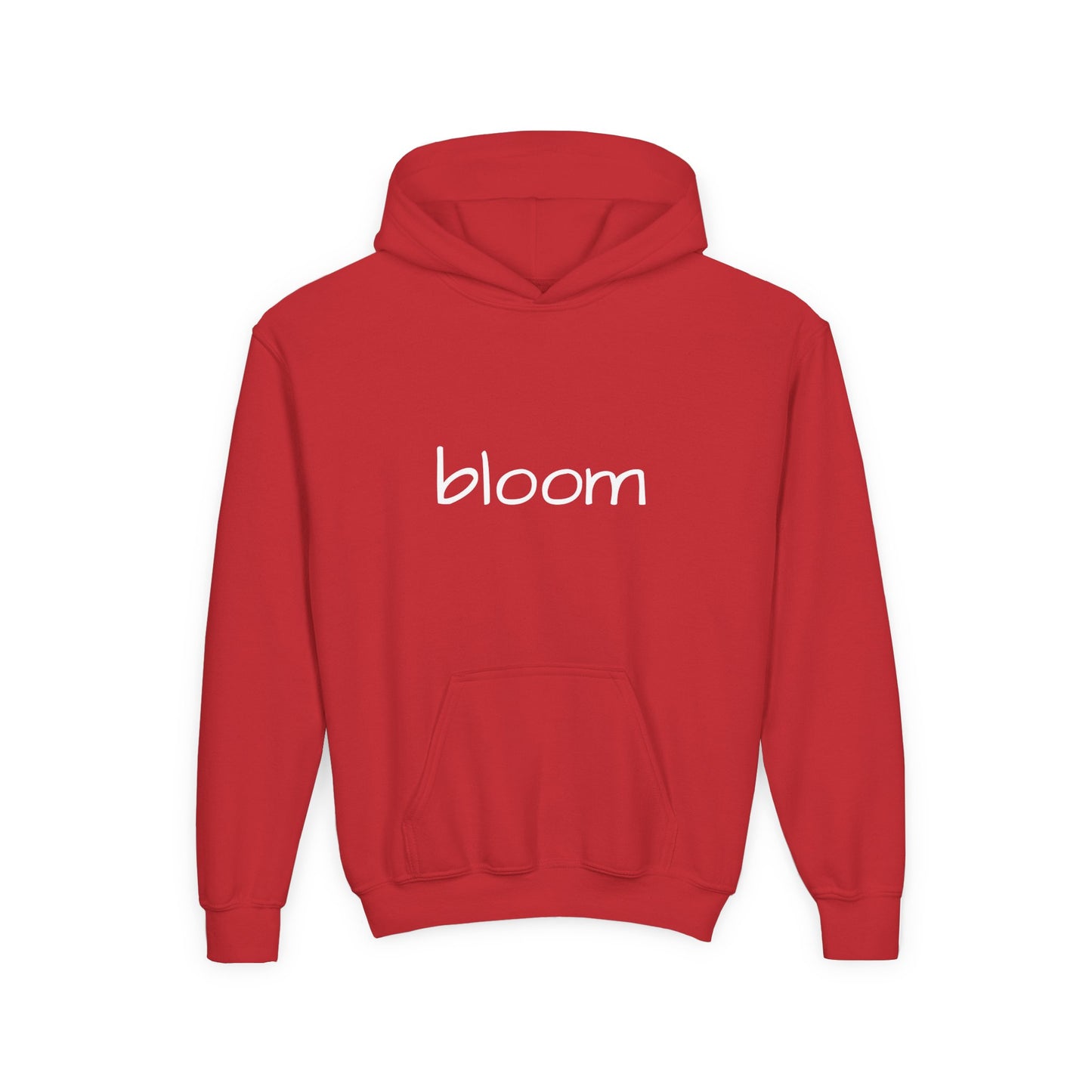 Bloom Youth Hoodie Sweatshirt White Text - Be Yourself and Bloom!