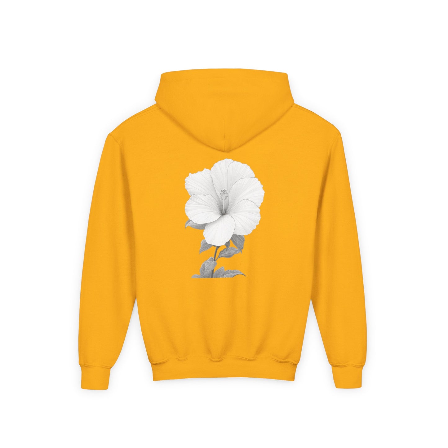Bloom Youth Hoodie Sweatshirt Black Text - Be Yourself and Bloom!