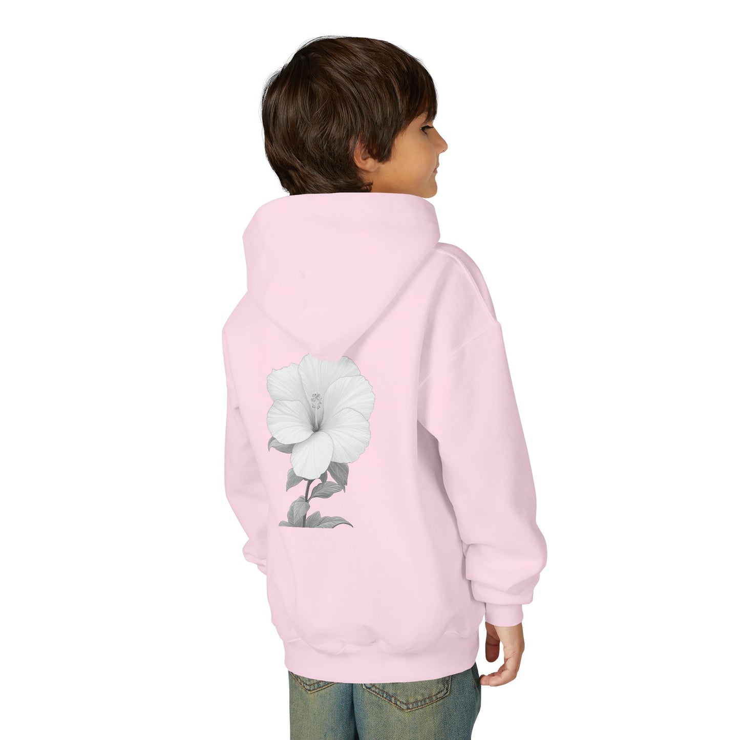 Bloom Youth Hoodie Sweatshirt White Text - Be Yourself and Bloom!
