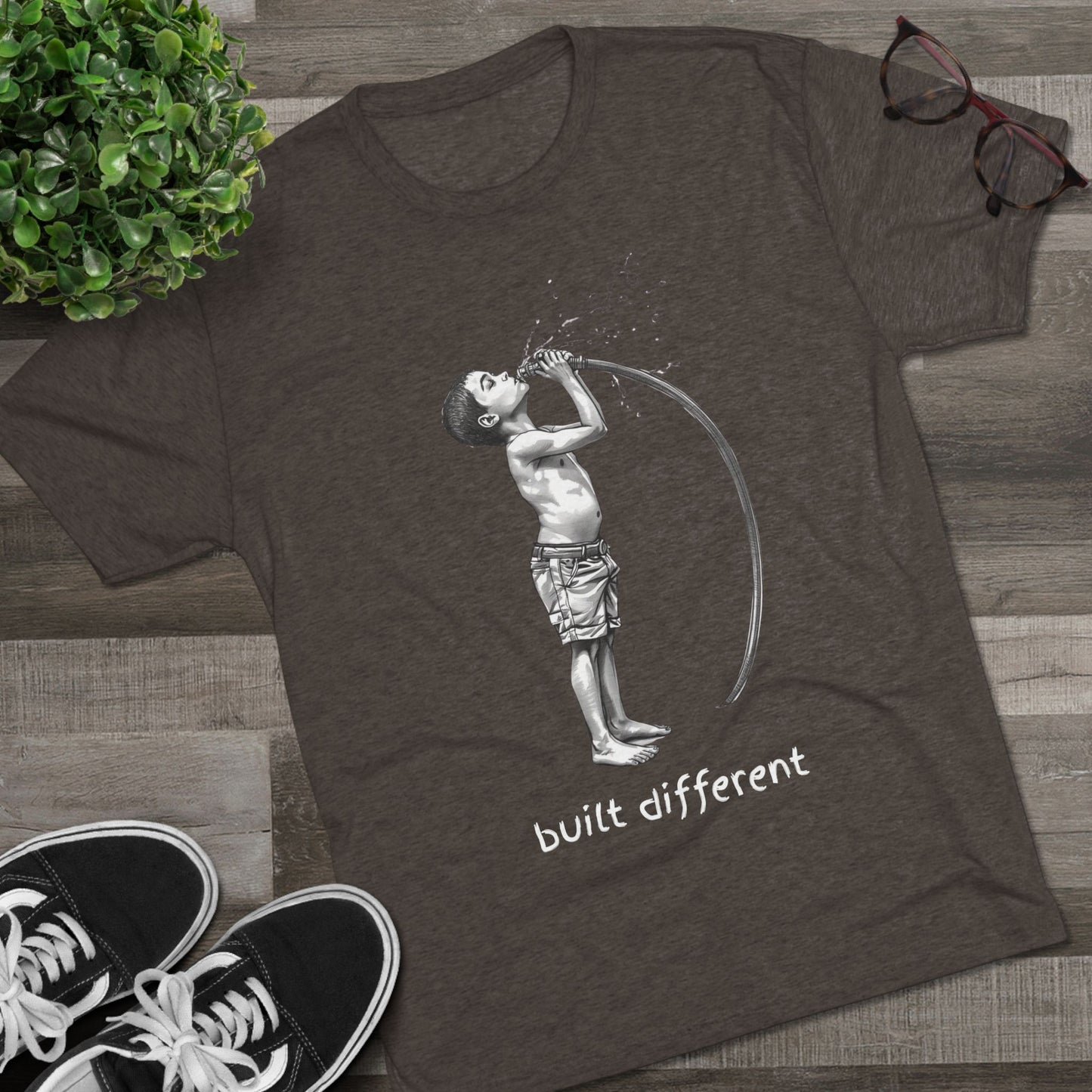 Children of the 80's and 90's: Built Different Unisex Tri-Blend Tee