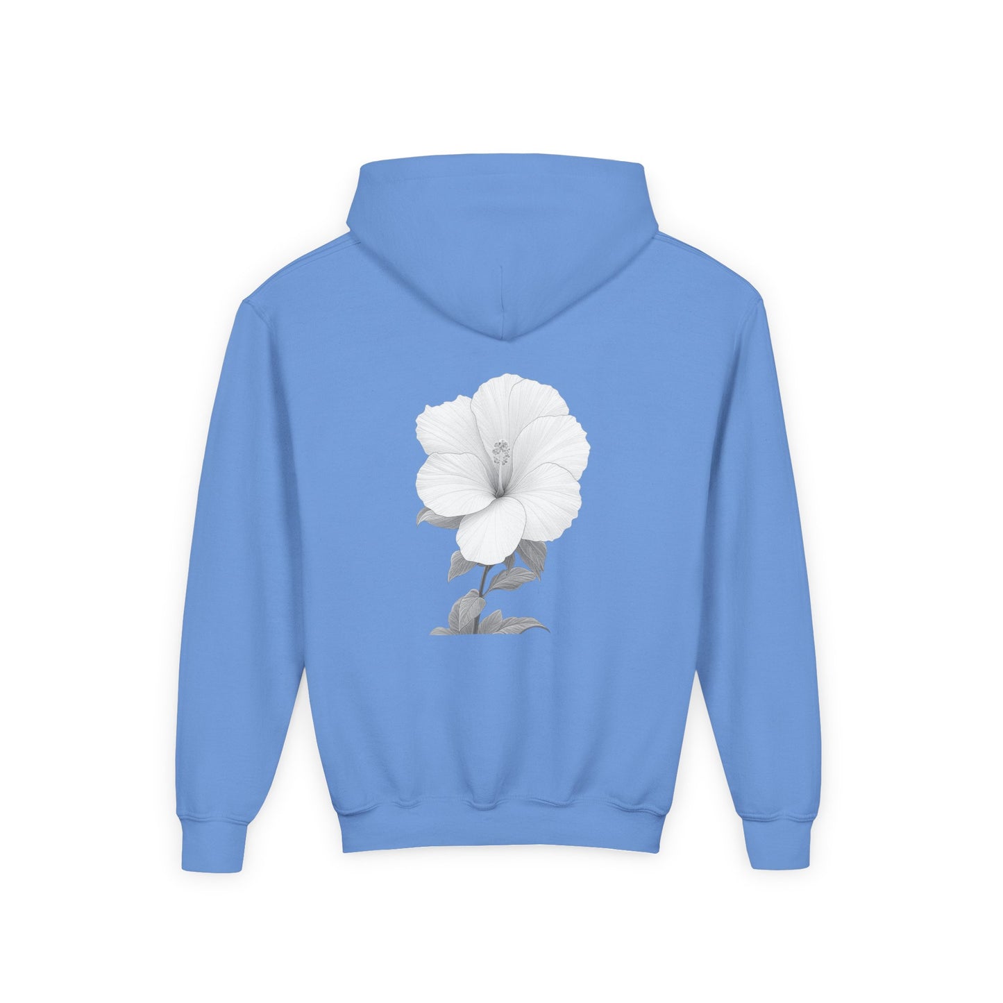 Bloom Youth Hoodie Sweatshirt White Text - Be Yourself and Bloom!