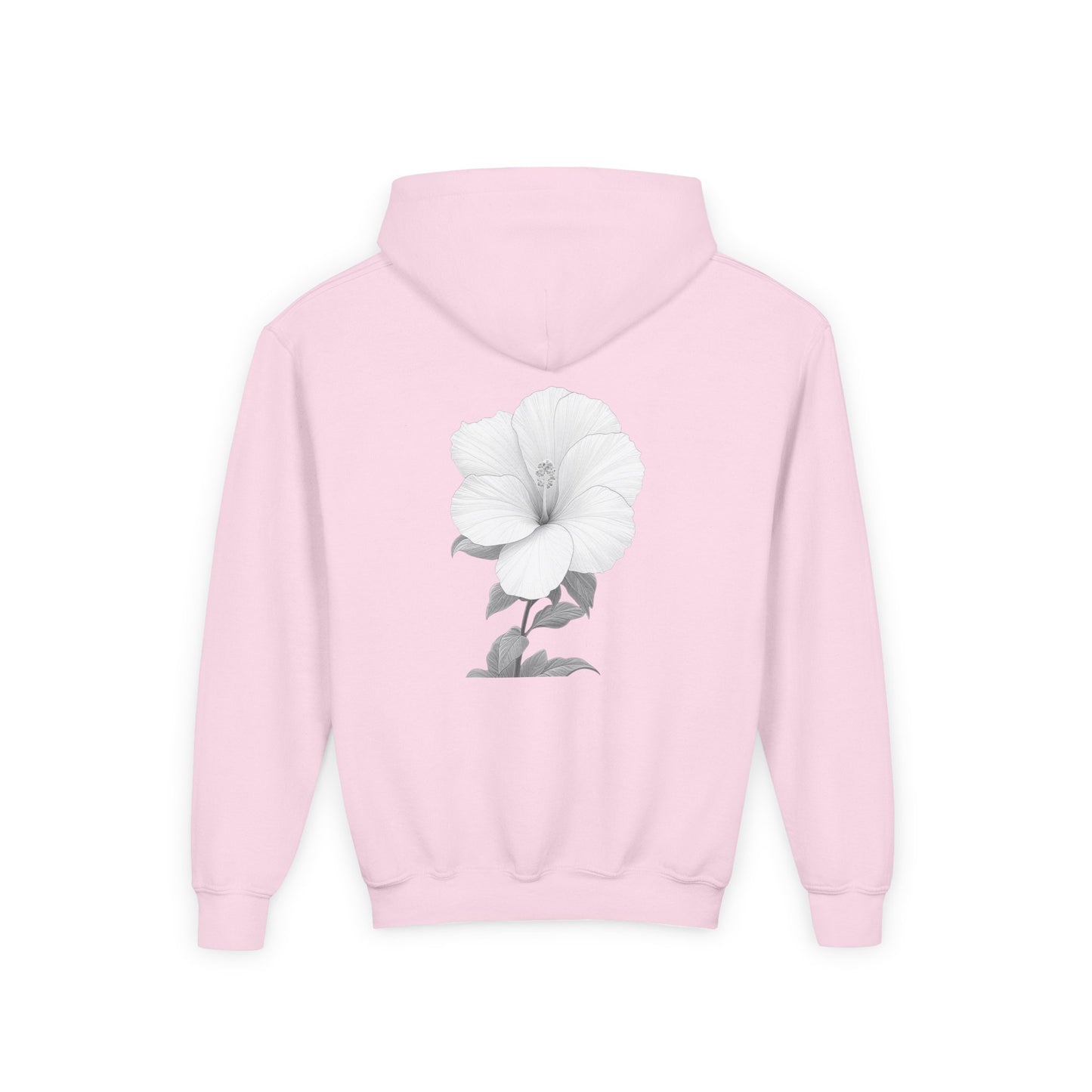 Bloom Youth Hoodie Sweatshirt Black Text - Be Yourself and Bloom!