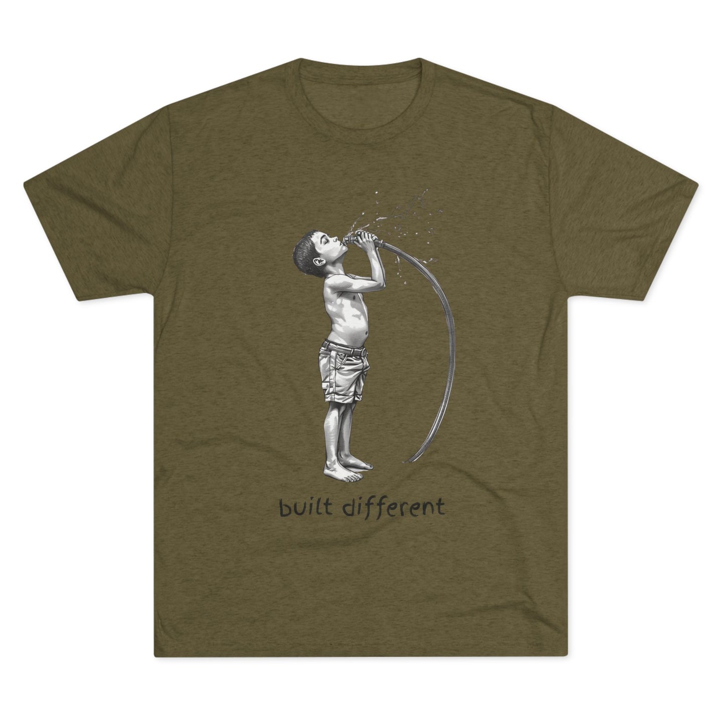 Children of the 80's and 90's: Built Different Unisex Tri-Blend Tee