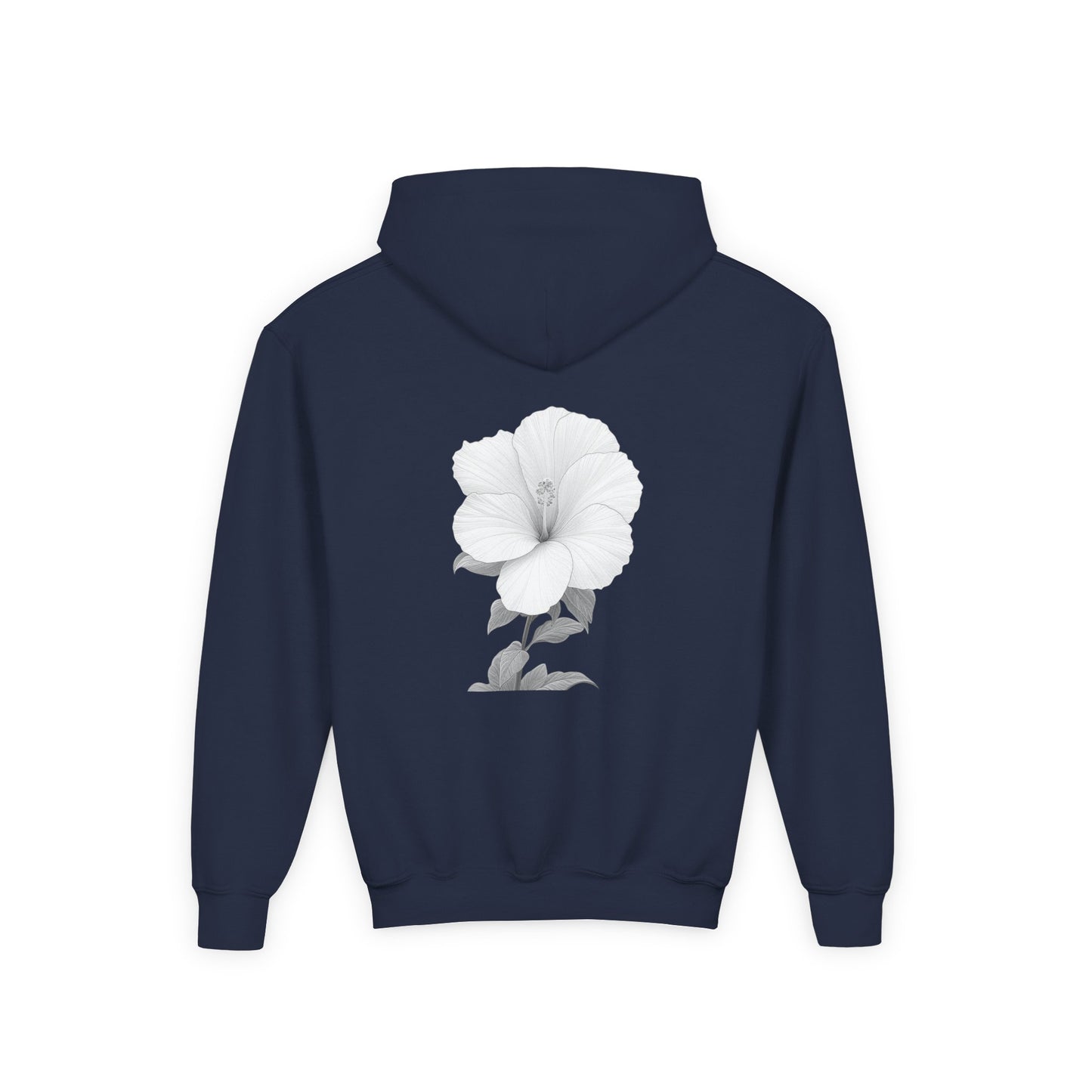 Bloom Youth Hoodie Sweatshirt White Text - Be Yourself and Bloom!