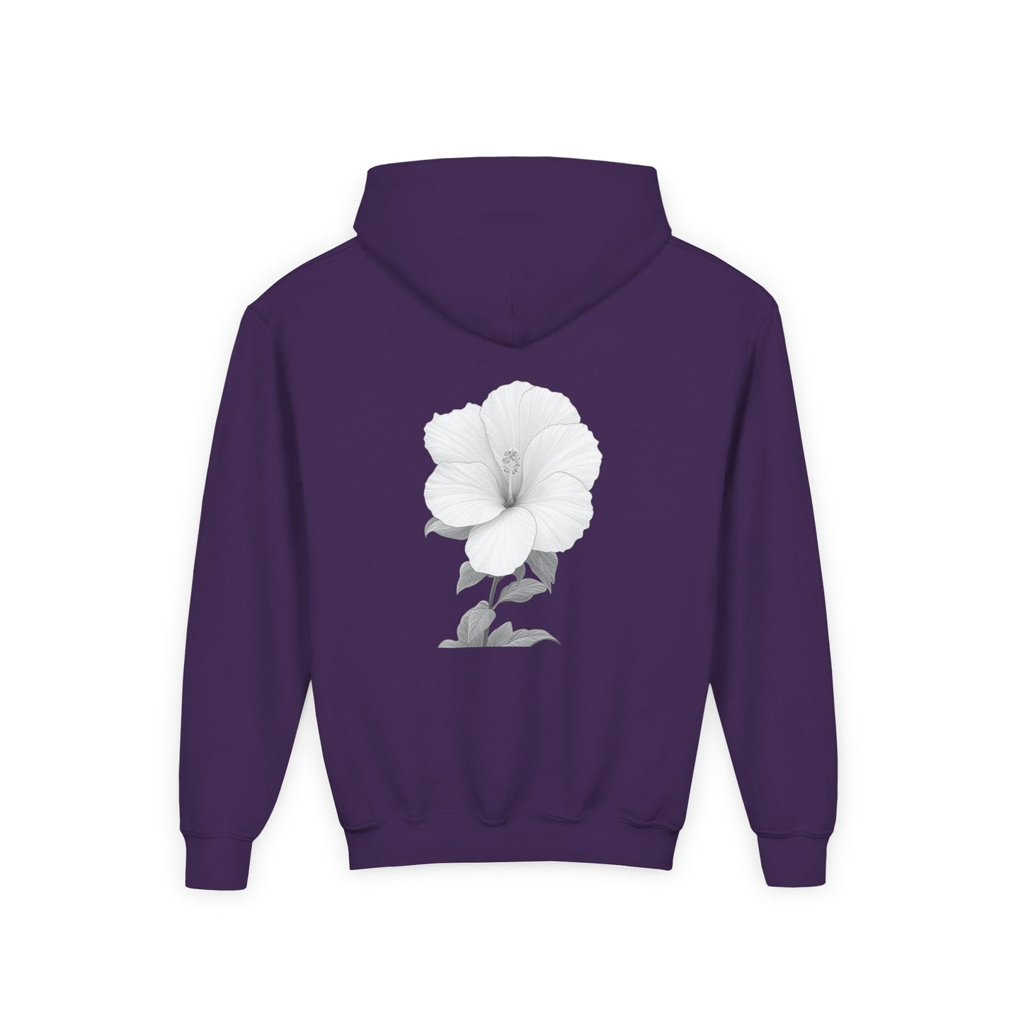 Bloom Youth Hoodie Sweatshirt White Text - Be Yourself and Bloom!