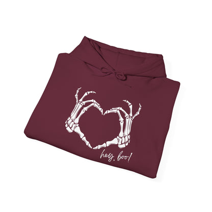 Hey, Boo! Skelly Heart Hands Hoodie