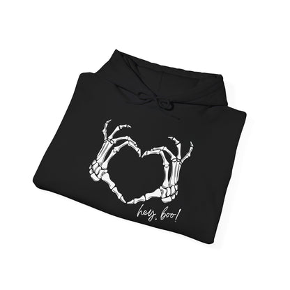 Hey, Boo! Skelly Heart Hands Hoodie